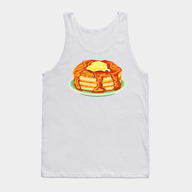 Cute Pancake Breakfast Tank Top by SWON Design
